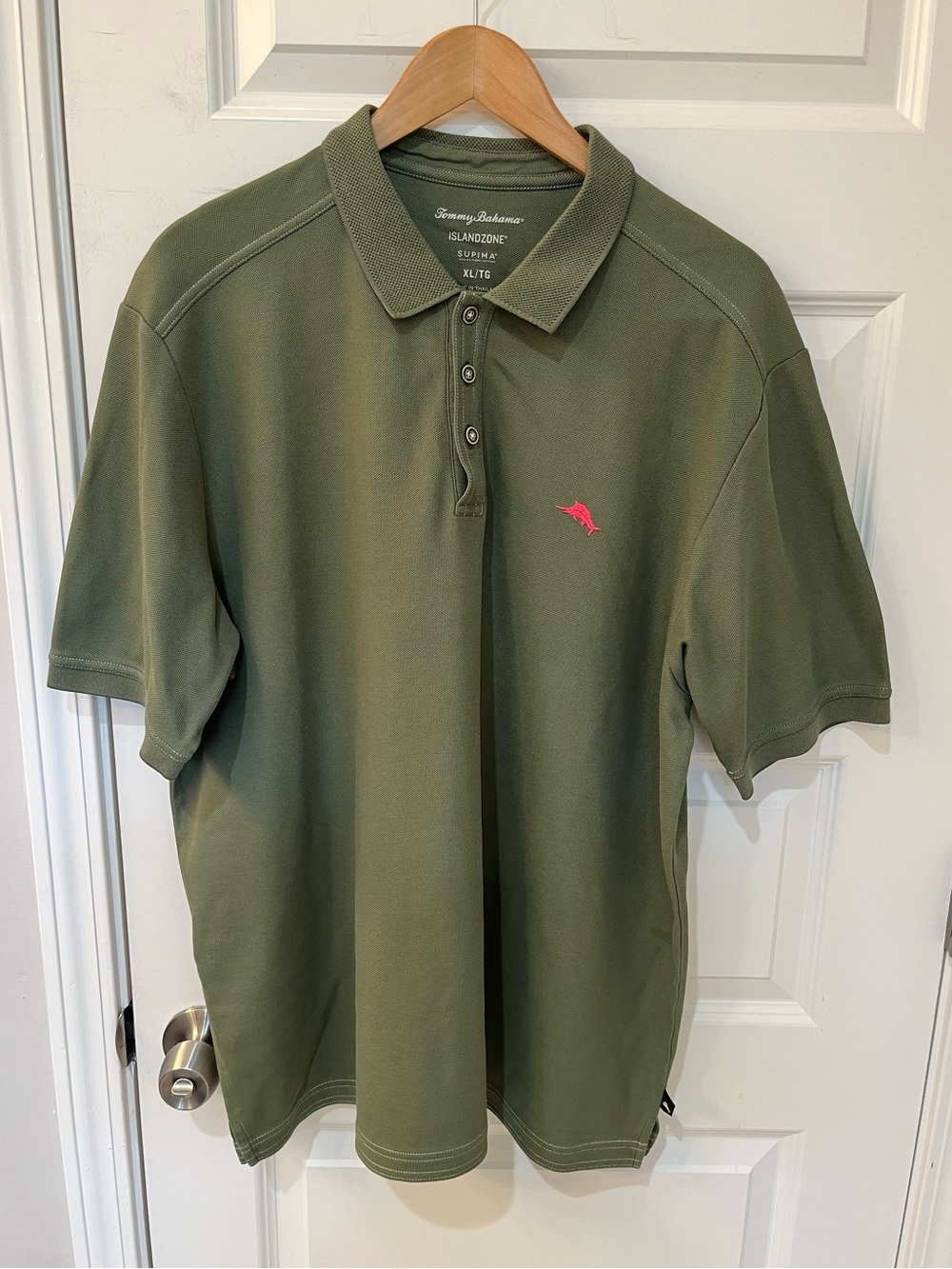Tommy Bahama Men’s IslandZone Supima Cotton Green Polo Shirt Sz. 2XL Golf